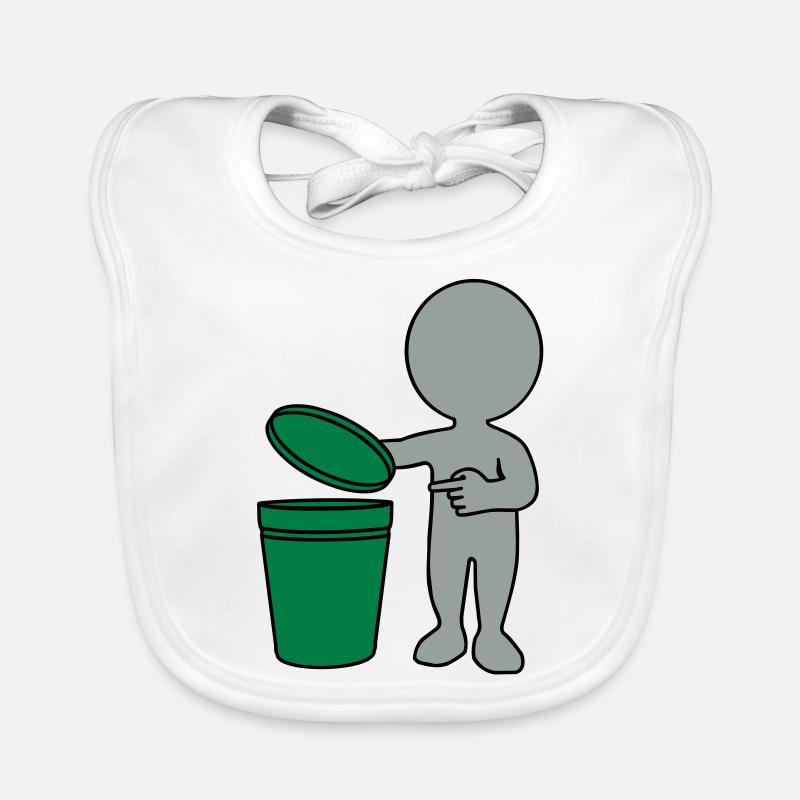 Mülleimer mann 3c Baby Bio-Lätzchen