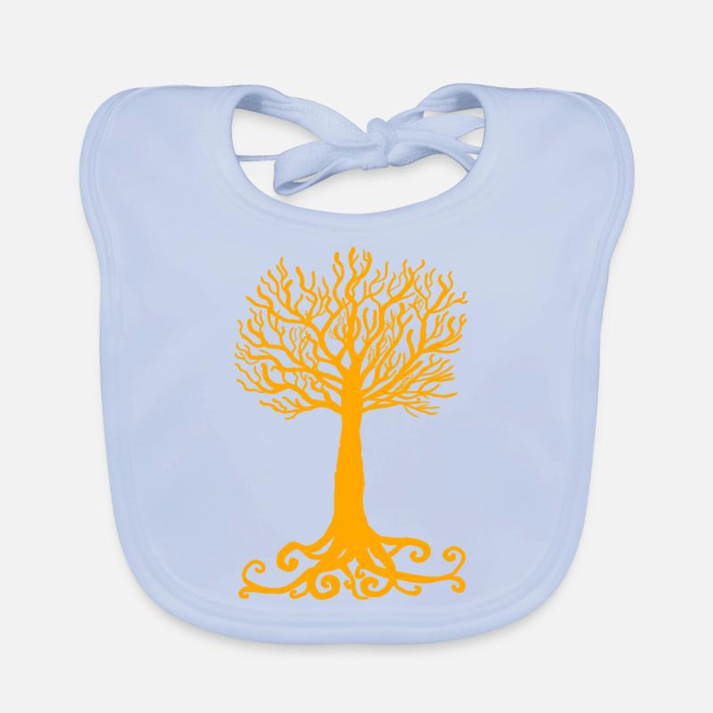 gelber Baum Baby Bio-Lätzchen