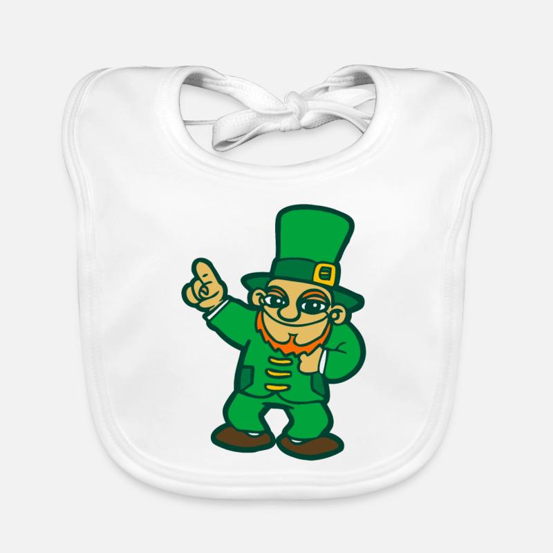 kobold irland st patrick leprechaun irisch comics Baby Bio-Lätzchen