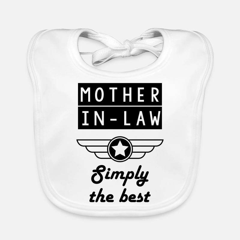 Schwiegervater Schwiegermutter Tochter Sohn Baby Bio-Lätzchen