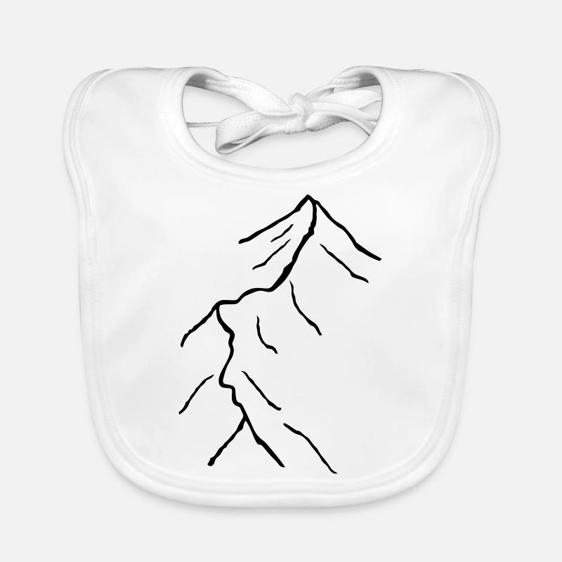 Mountain, Mountain ridge Bavoir bio Bébé