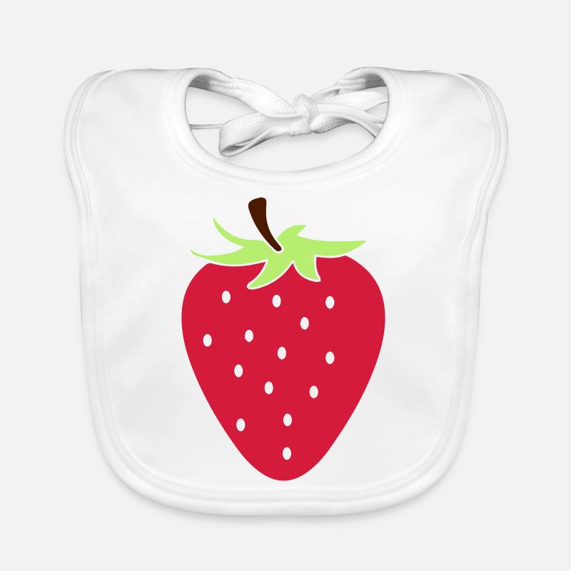 fraise Bavoir bio Bébé