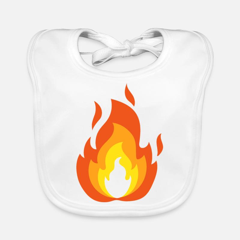 Fiery flame Organic Baby Bibs