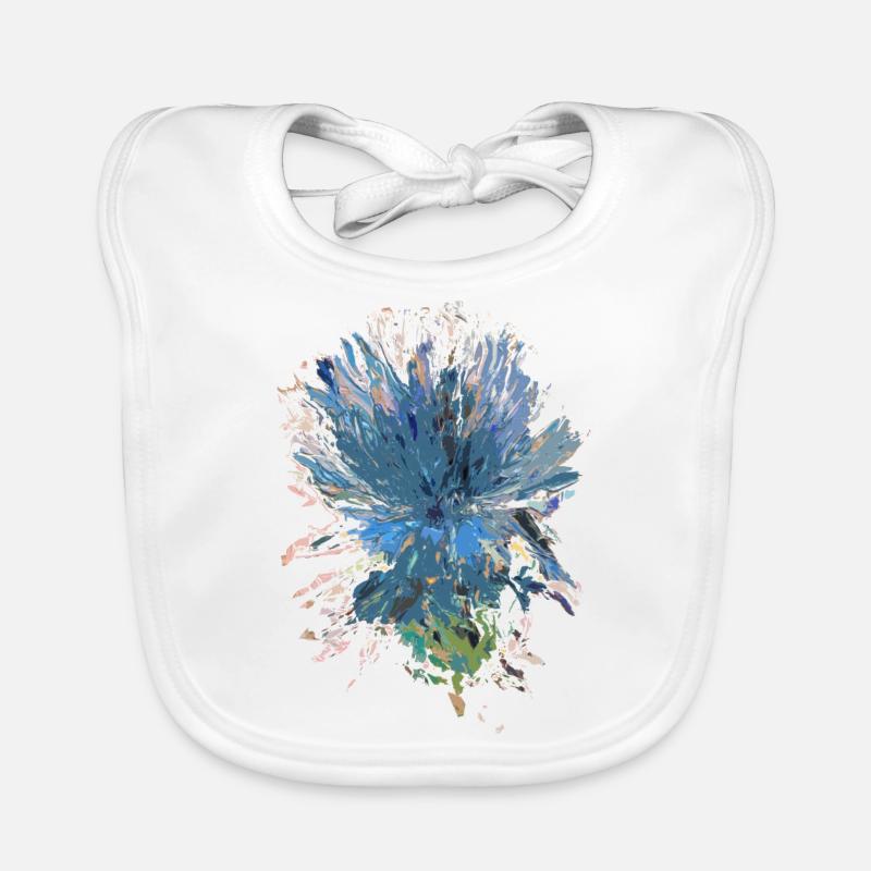 Blaue Distel Baby Bio-Lätzchen