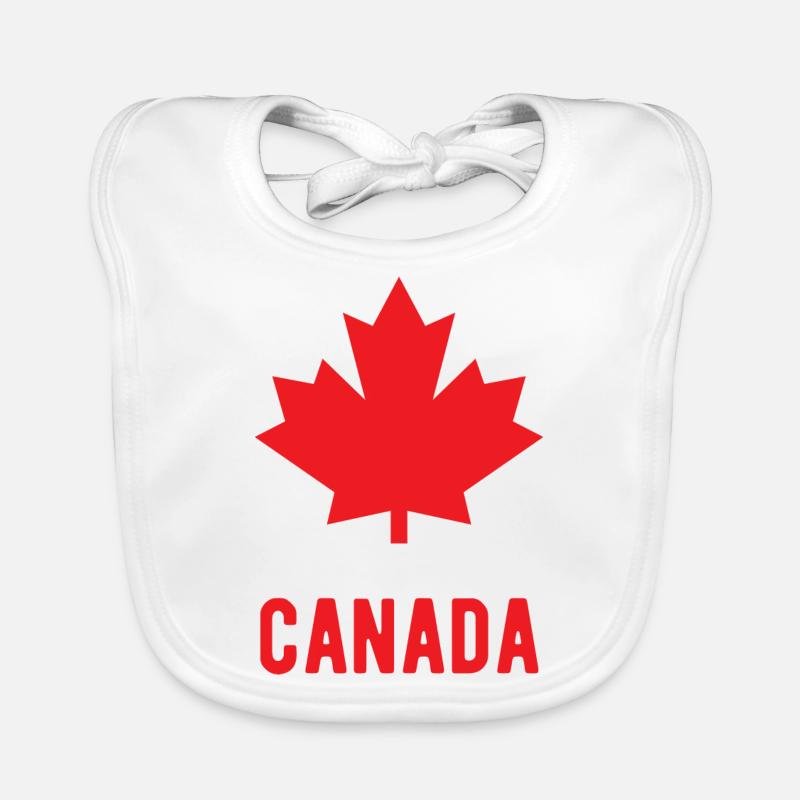 Canada Maple Leaf Organic Baby Bibs