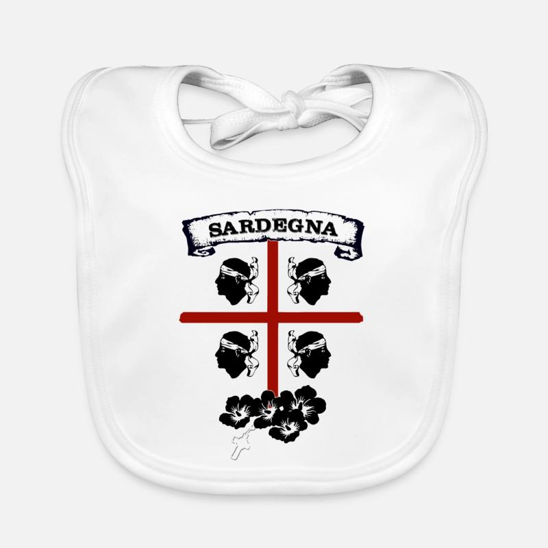 Sardinien - Baby Bio-Lätzchen - Weiß