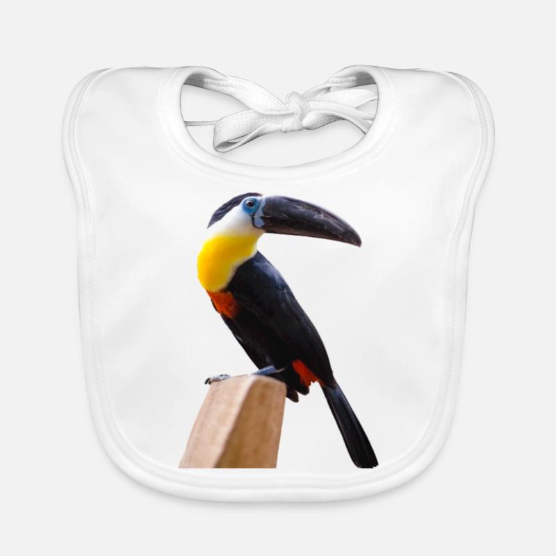 lunghi uccelli becco Bavaglino ecologico per neonato