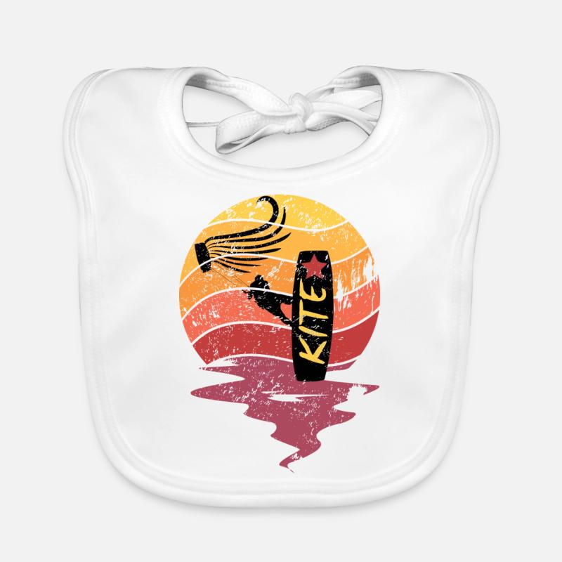 Kite Kite-huer Retro Sunset Bavoir bio Bébé