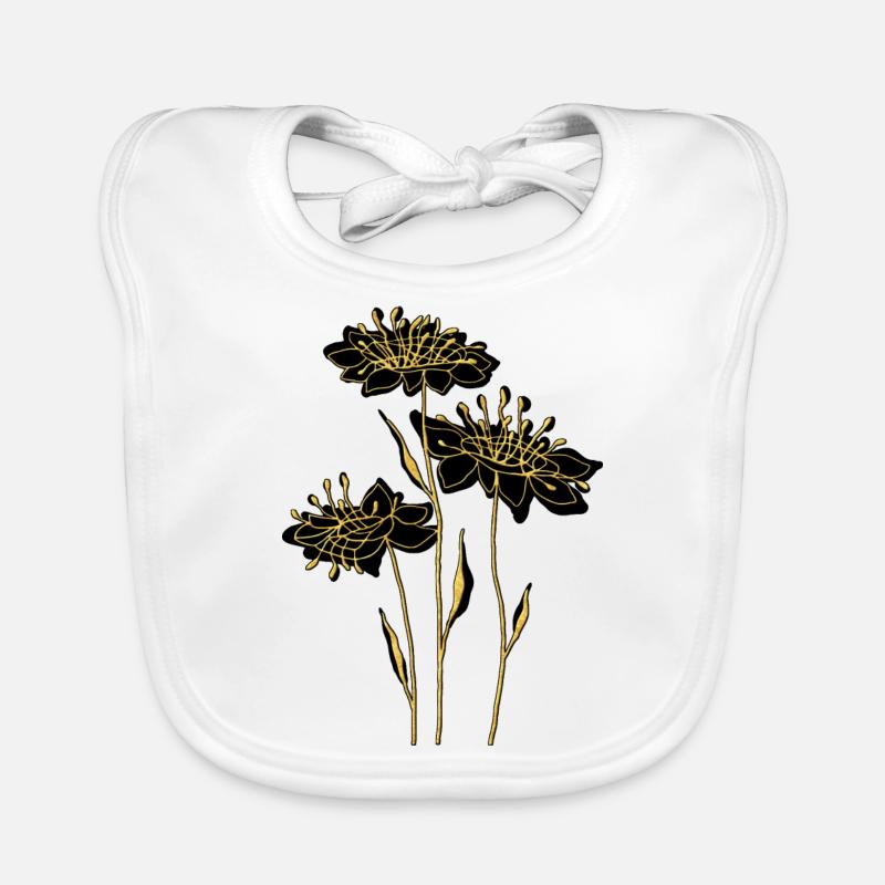 Fleur Bavoir bio Bébé