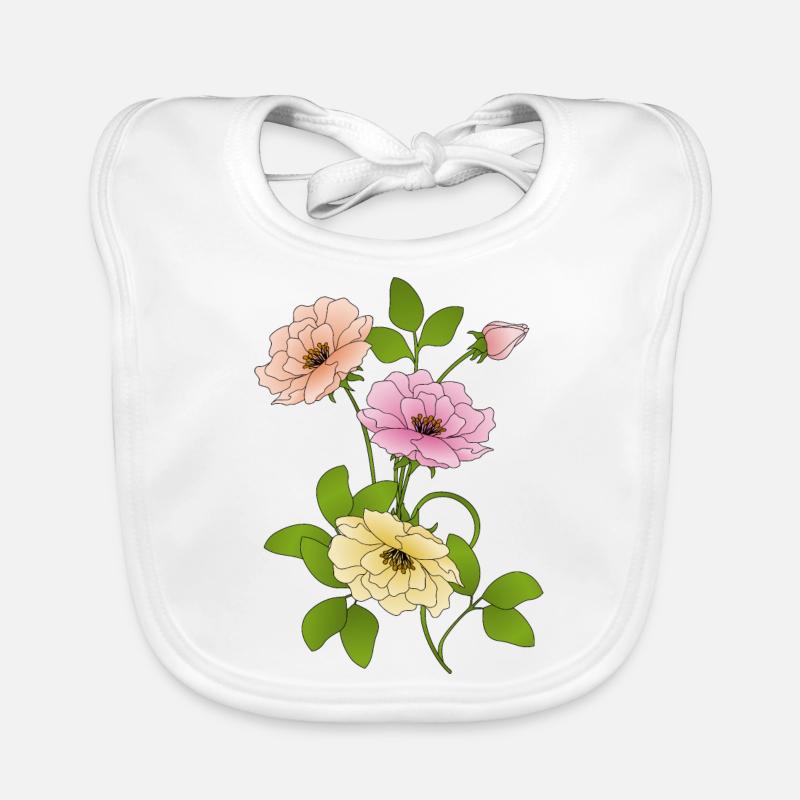 Fleur Bavoir bio Bébé