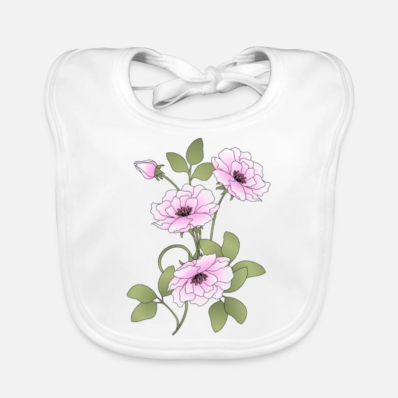 Blumen Baby Bio-Lätzchen