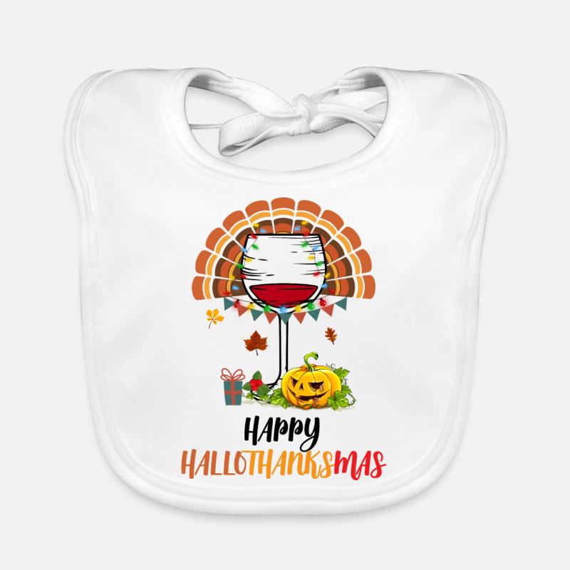 Frohe Hallothanksmas Baby Bio-Lätzchen