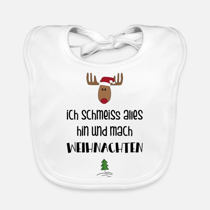 Lustige Geschenkidee zu Weihnachten Baby Bio-Lätzchen