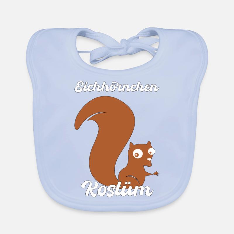 Eichhörnchen Kostüm Karneval Geschenk Baby Bio-Lätzchen