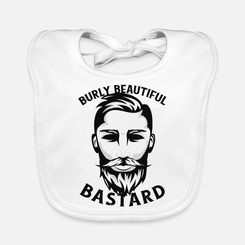 Kräftiger Bart Bastard Kräftiger Bart Bastard Insp Baby Bio-Lätzchen