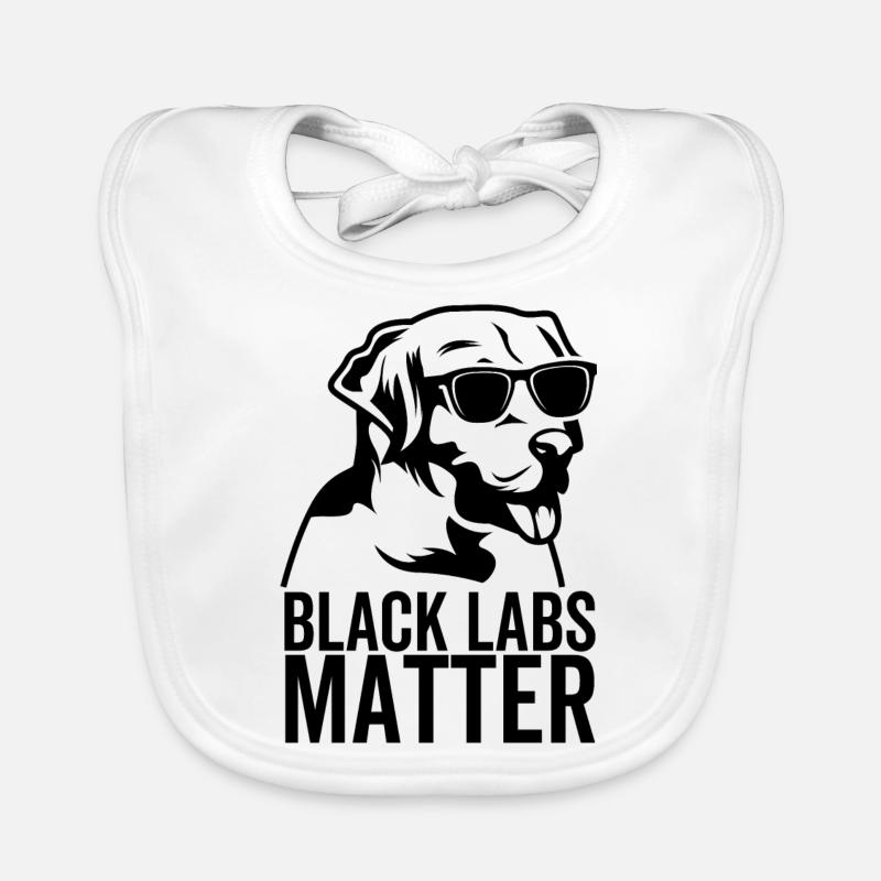 Black Labs Matter Organic Baby Bibs
