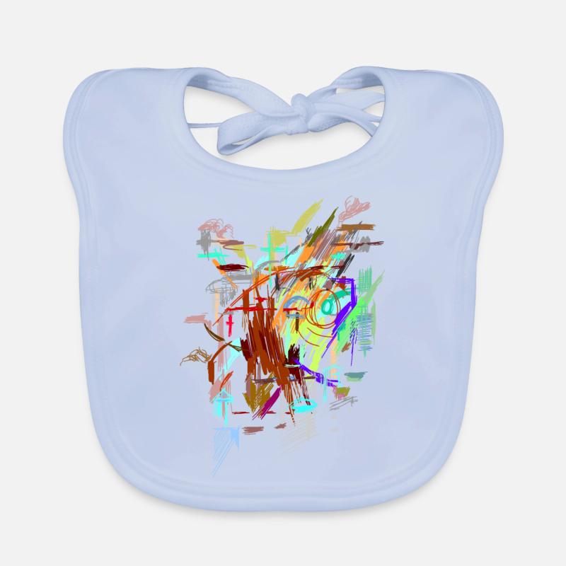 Abstract Organic Baby Bibs