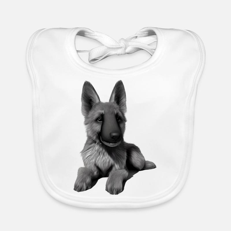 Berger allemand Propriétaire de chiot Bavoir bio Bébé