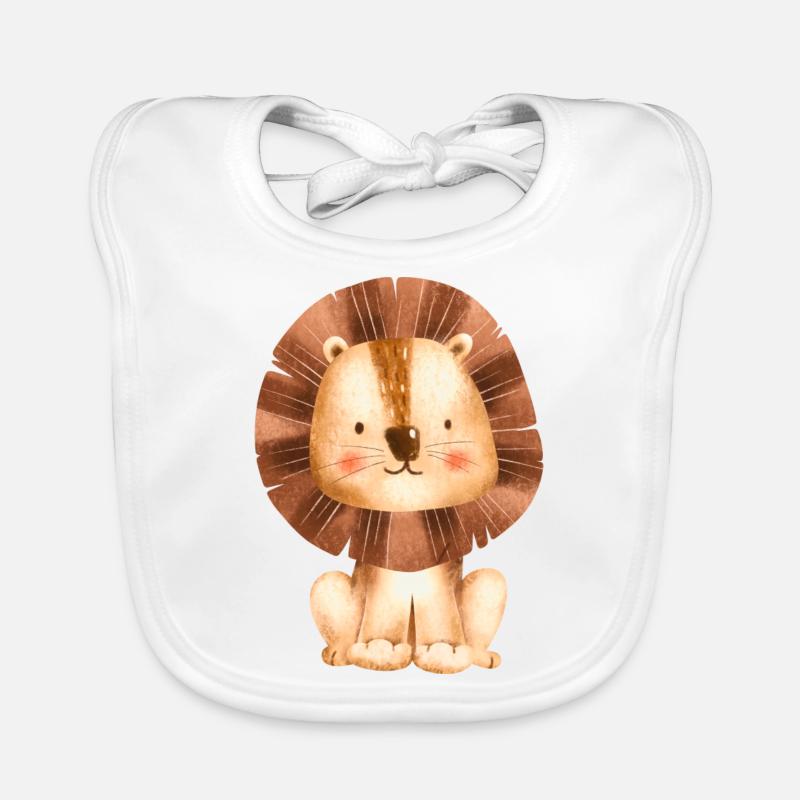 mignon petit lion Bavoir bio Bébé