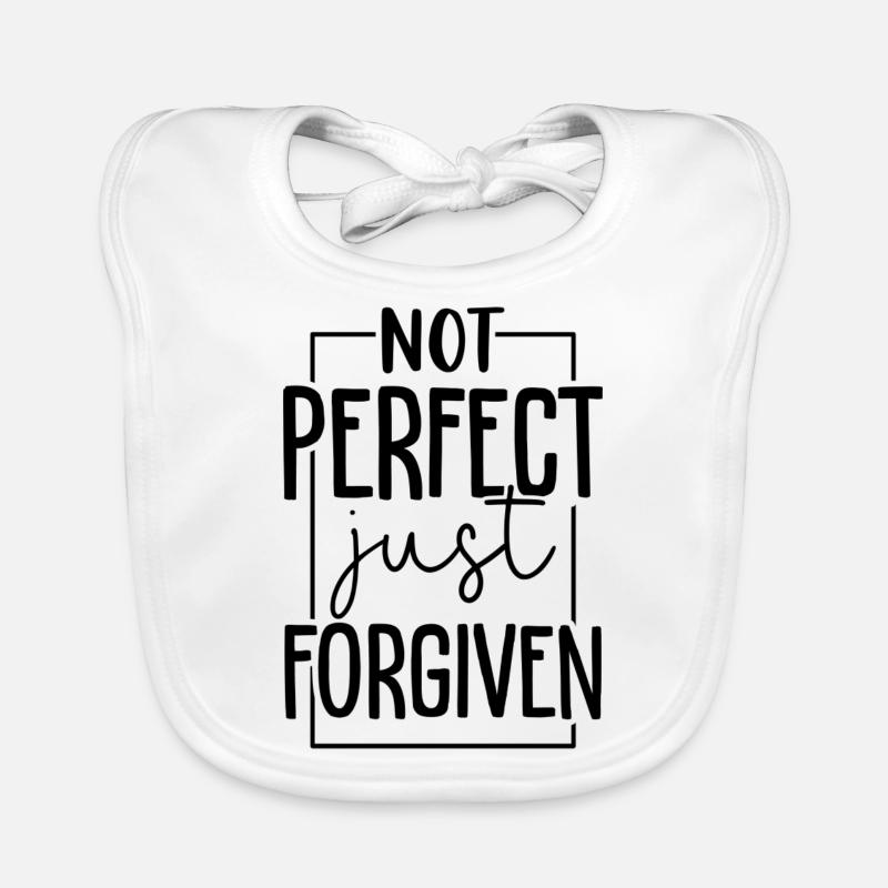 Not Perfect Just Forgiven Baby Bio-Lätzchen