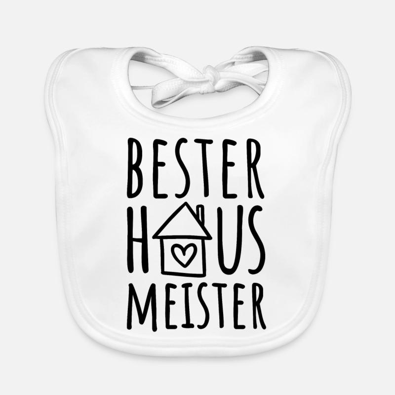 Bester Hausmeister Baby Bio-Lätzchen