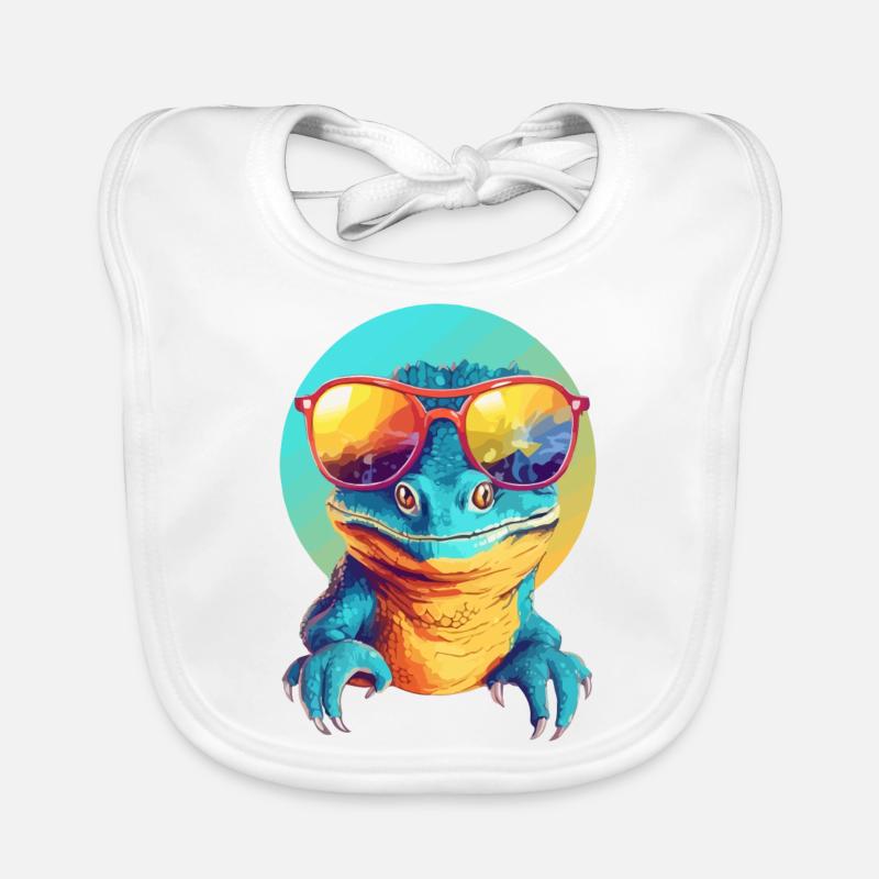 Mali the lizard Organic Baby Bibs