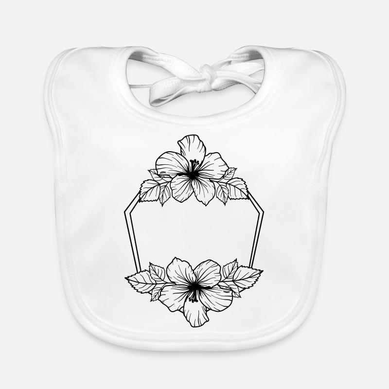 Hibiscus Boho Flower 8 Baby Bio-Lätzchen