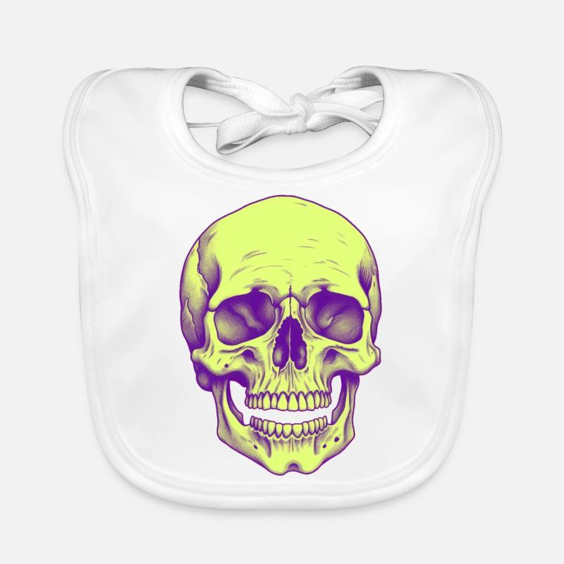 💀 Sublimé Neon Technocrat Organic Baby Bibs