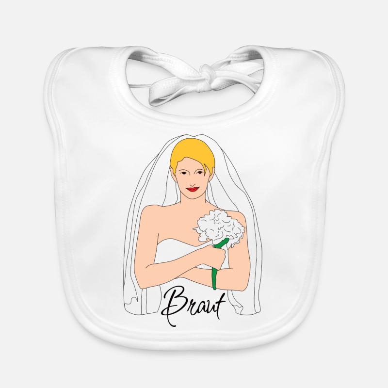 braut blond 1 Baby Bio-Lätzchen