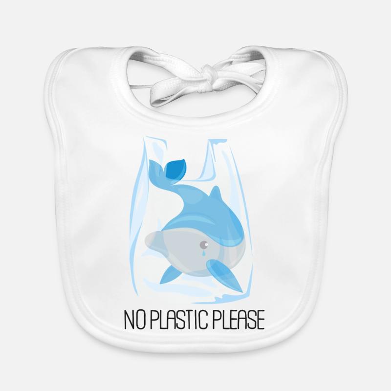 No plastic please - Dolphin Organic Baby Bibs