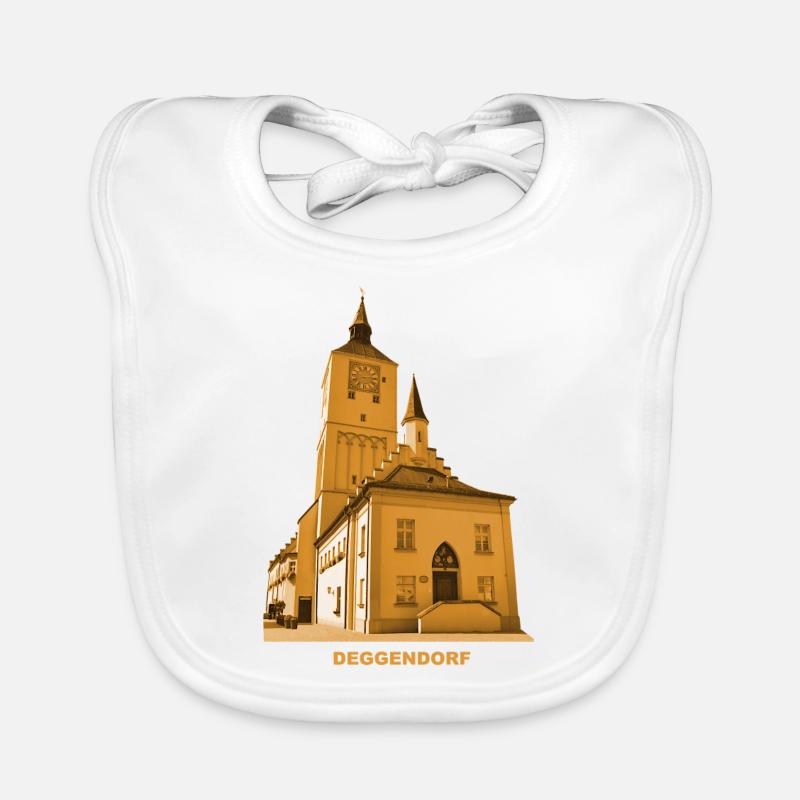 Deggendorf Town Hall Lower Bavaria Danube Isar Organic Baby Bibs