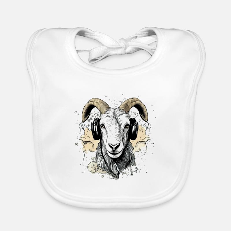 Goa la chèvre audiophile Bavoir bio Bébé