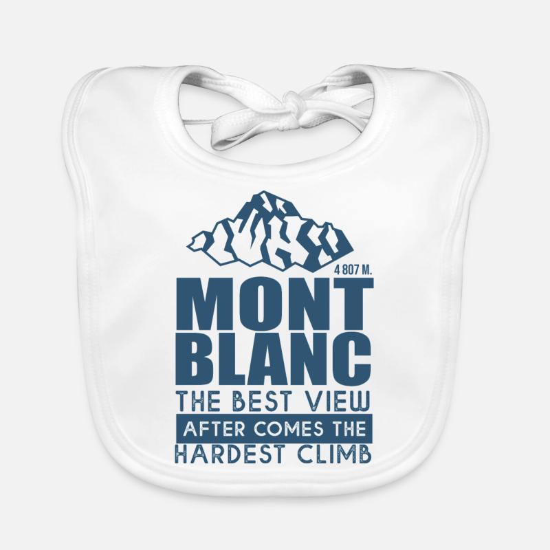 Alpinisme Mont Blanc Randonnée Bavoir bio Bébé