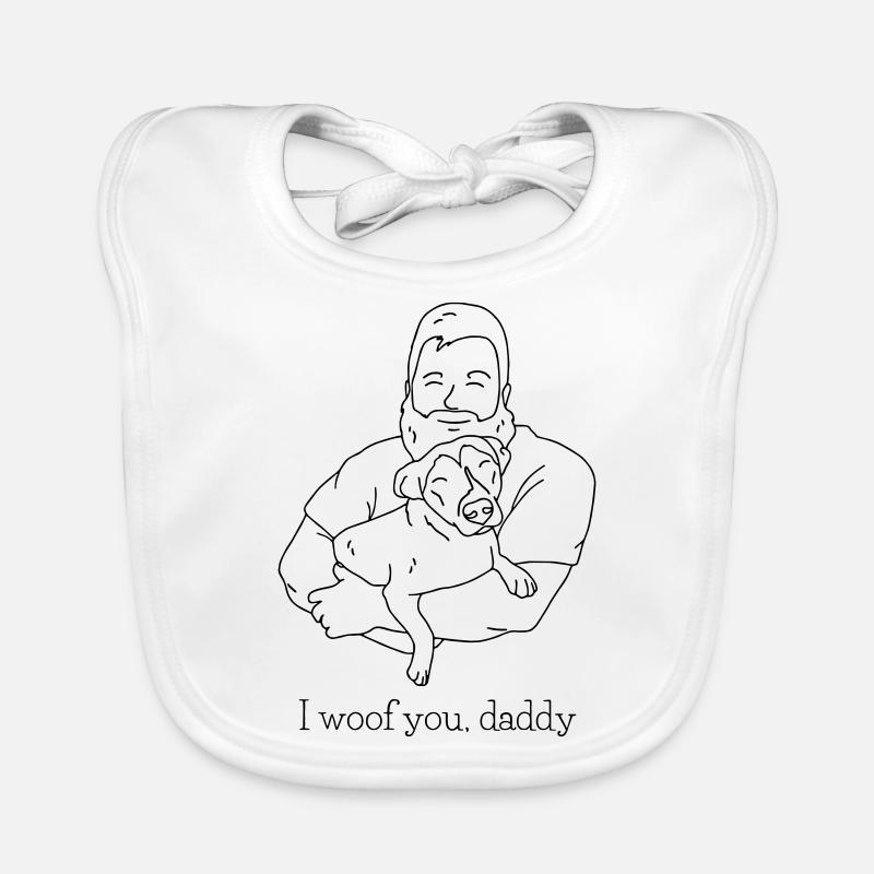 Ich wuff dich, Papa Baby Bio-Lätzchen