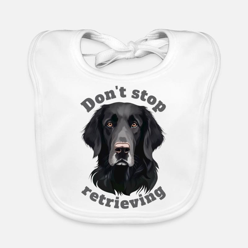 Don't stop retrieving - Labrador Organic Baby Bibs