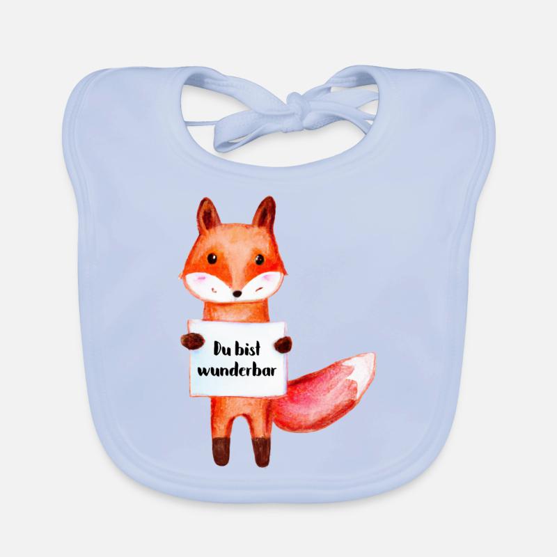 Fuchs - Du bist wunderbar Baby Bio-Lätzchen