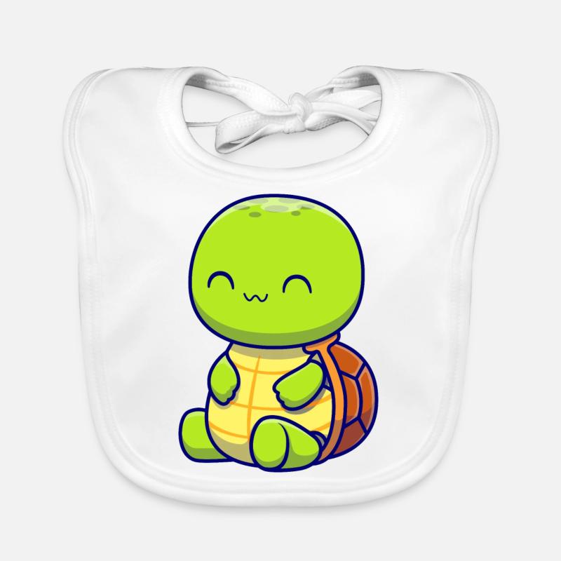 Tortue heureuse profitant simplement de la vie Bavoir bio Bébé