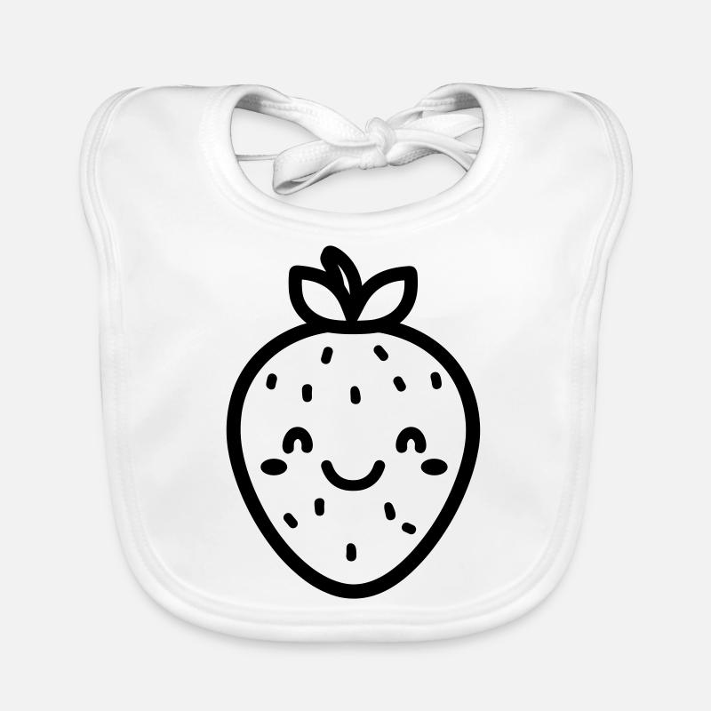 Erdbeere Baby Bio-Lätzchen