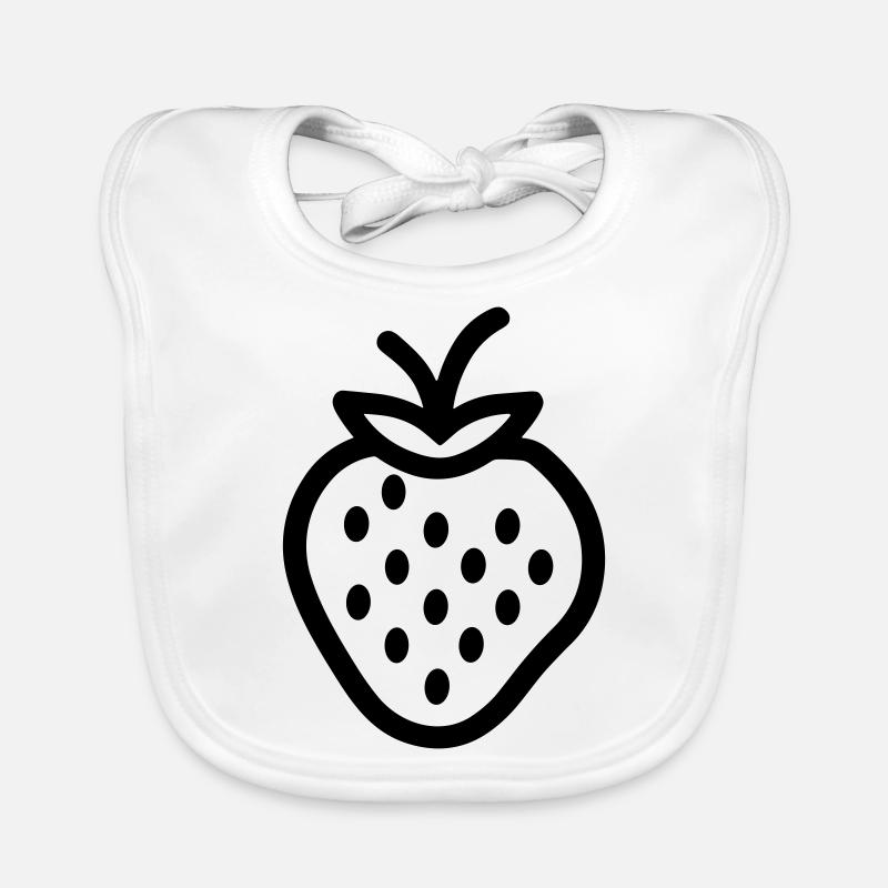 Erdbeere Baby Bio-Lätzchen