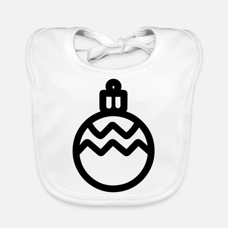 Weihnachtskugel Baby Bio-Lätzchen