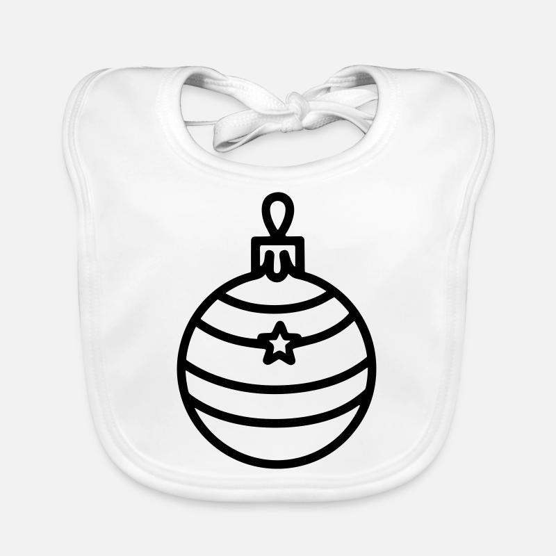 Boule de Noël Bavoir bio Bébé