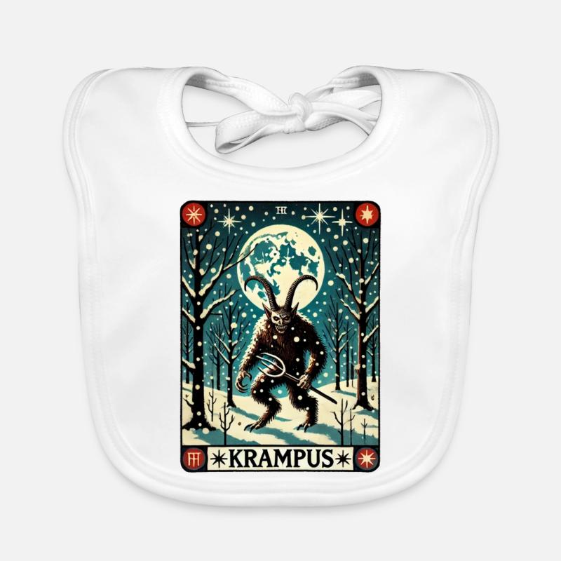 Krampus - Bavoir bio Bébé - blanc