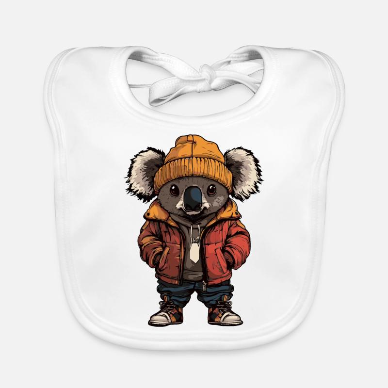 Koala Mode Hiver Bavoir bio Bébé