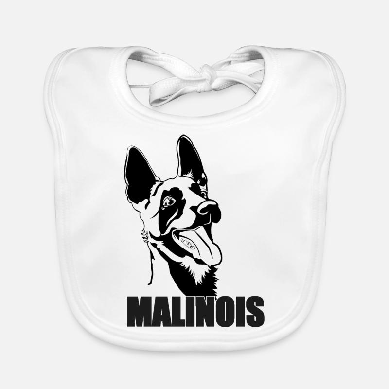 Belgian Malinois Belgian Malinois Organic Baby Bibs