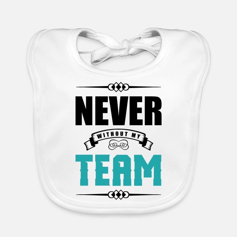 never without my team 2 Organic Baby Bibs