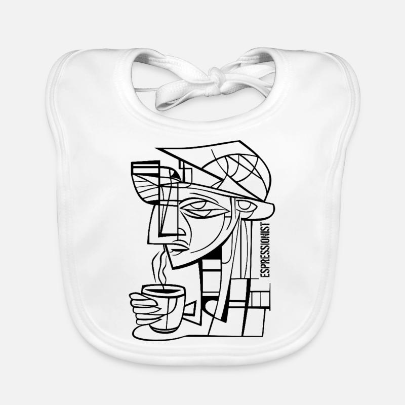 Espressionniste - Espresso - Expressionnisme Bavoir bio Bébé