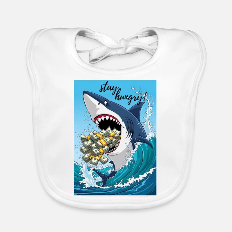 Stay Hungry - La visione della ricchezza Bavaglino ecologico per neonato