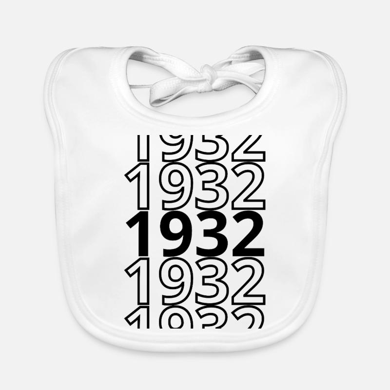 1932 1932 1932 Bavoir bio Bébé