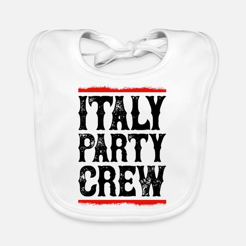 Italy Party Crew Organic Baby Bibs