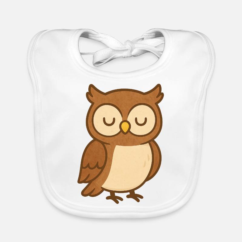Eule Baby Bio-Lätzchen